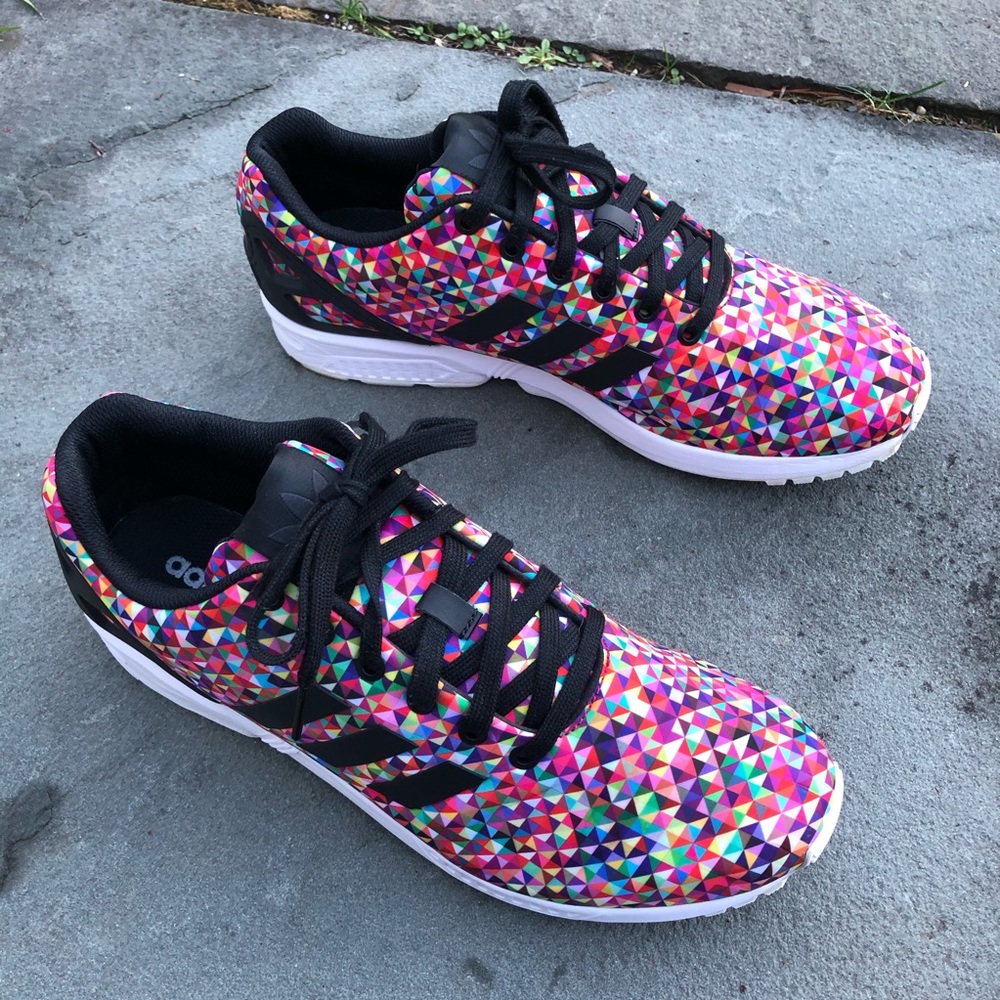 adidas Multicolor Geometric Athletic Shoes